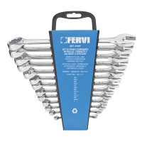 FERVI - 0199P Serie chiavi combinate cromate, lucidate a specchio