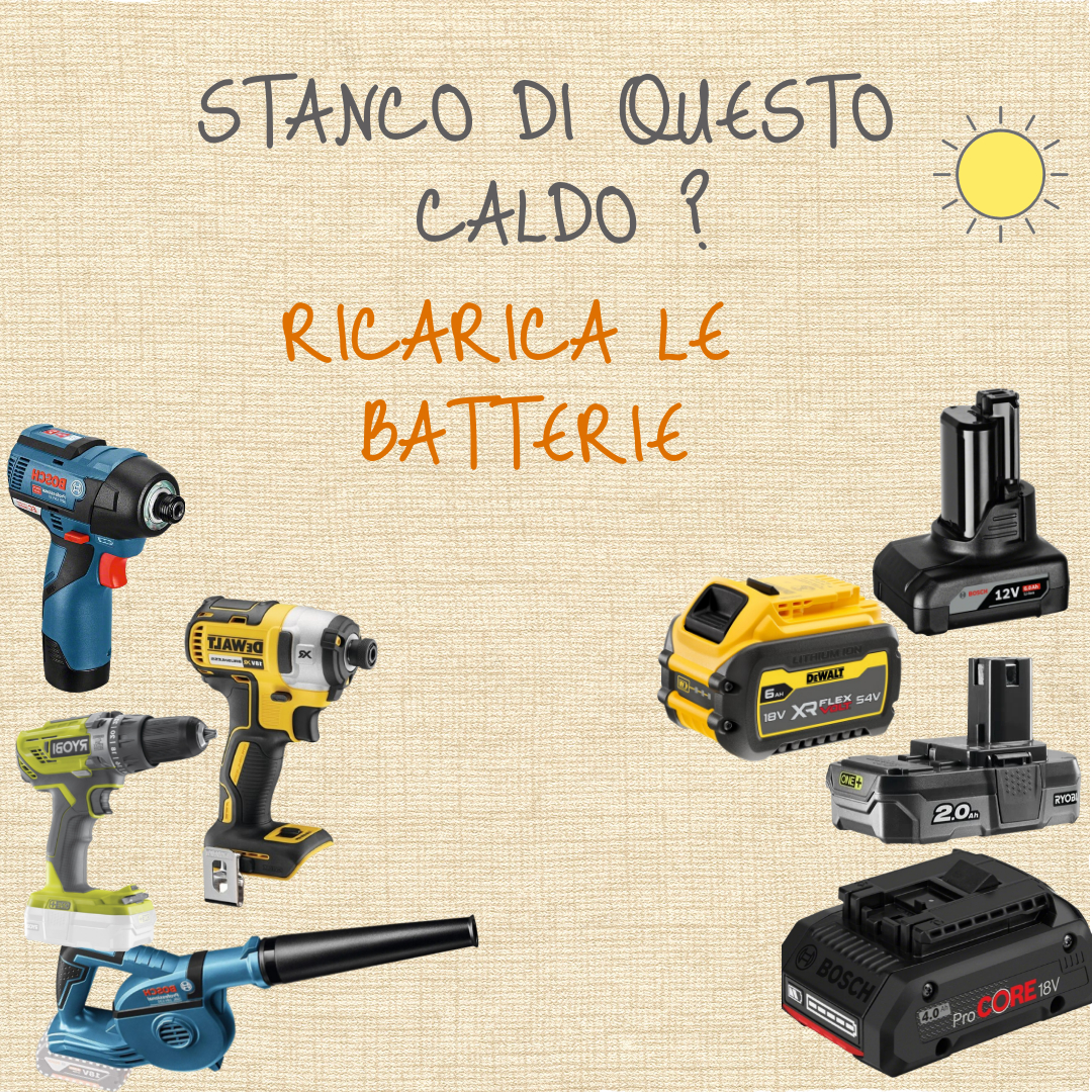 RICARICA LE BATTERIE 