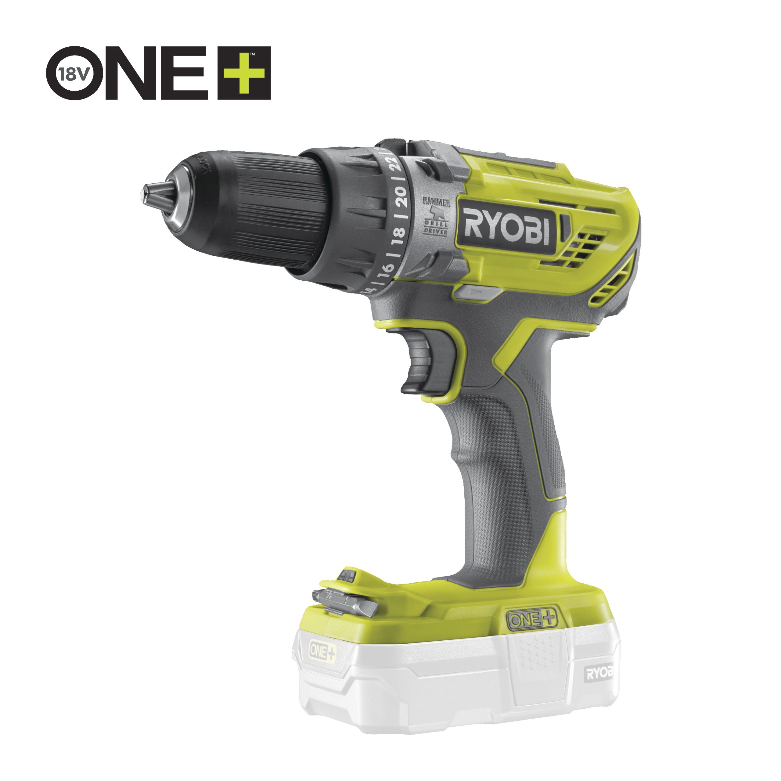 RYOBI - R18PD3-0 Trapano avv Percussione 2 Velocità Compatto 50Nm 18V