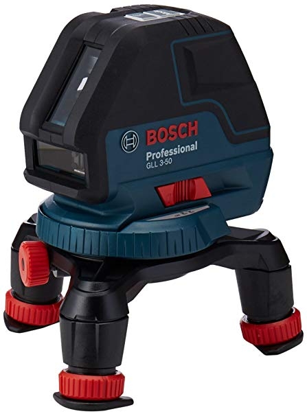 BOSCH- Livella laser a linee GLL 3-50 + BM 1 + LR 2  + L-Boxx