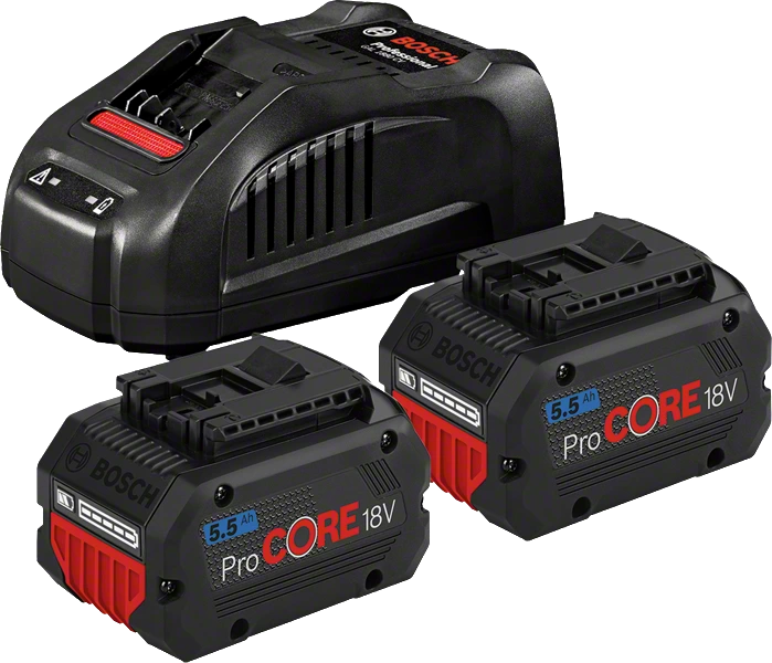 BOSCH - Set 2x ProCORE18V 5,5 Ah + caricabatteria GAL 1880