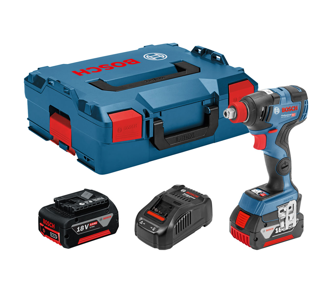 BOSCH - GDX 18V-200 AVVITATORE AD IMPULSI A BATTERIA (2 batterie)