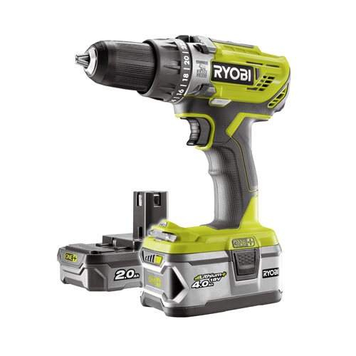 RYOBI- Kit avvitatore a percussione R18PD3-242S 