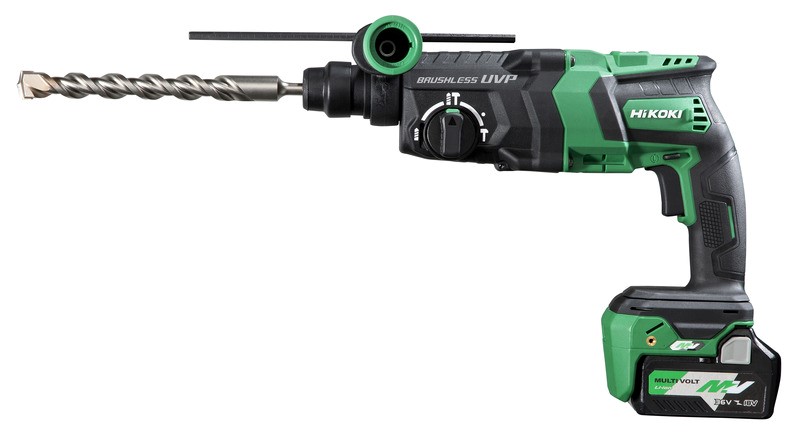 HIKOKI - DH36DPE Tassellatore 36 V Multi Volt - Brushless - SDS-plus - completo di 2 batterie 