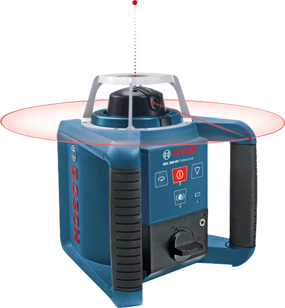 BOSCH- Livella laser rotante GRL 300 HVG Set (Con RC 1 + WM4 + LR 1)