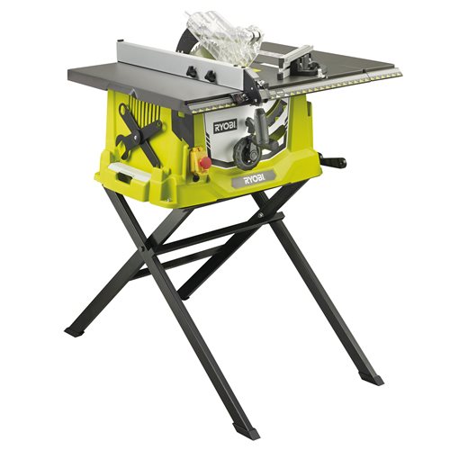 RYOBI - RTS1800ES-G Banco sega 1800W con supporto e prolunga  Lama 254mm 48 denti TCT